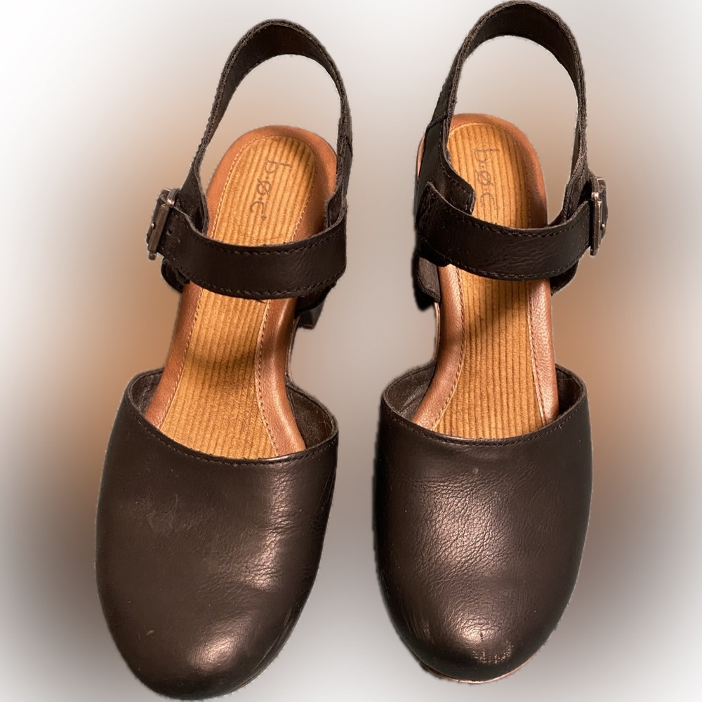 B.O.C black Mary Jane clogs, size 10